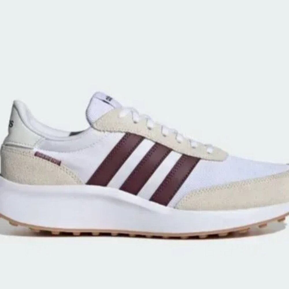 Adidas Run 70s Sneakers White Maroon | Men’s US 9 - Picture 7 of 10